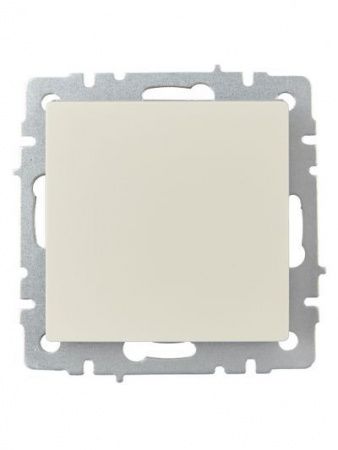 BRITE Выключатель 1-клавишный 10А ВС10-1-0-БрКр бежевый IEK 