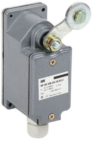 Выключатель концевой ВП 16Г-23Б-231-55 У2.3 рычаг с роликом/ход вправо/cамовозврат 1з+1р IP55 IEK