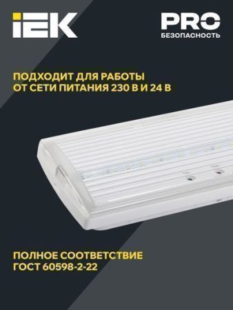 IEK ДПА 5030-1, 259х100х47 IP20 NI-CD, постоянный 1ч