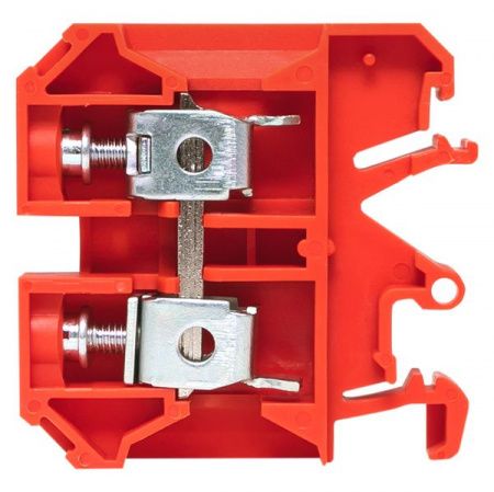 Клемма проходная винтовая JXB 10 мм2 красная EKF