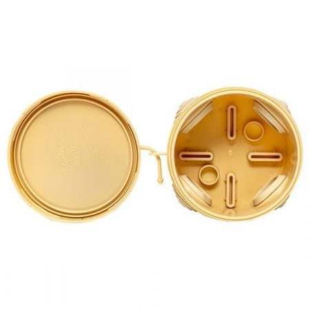 Коробка распределительная КМР-040-038 с крышкой (65x40) 4 мембранных ввода светлое дерево IP54 EKF PROxima