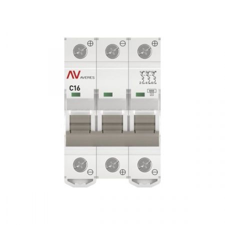 Выключатель автоматический AV-6 DC 3P 16A (C) 6kA EKF AVERES
