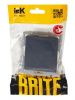 BRITE Выключатель 1-клавишный проходной 10А ВС10-1-6-БрМ маренго IEK