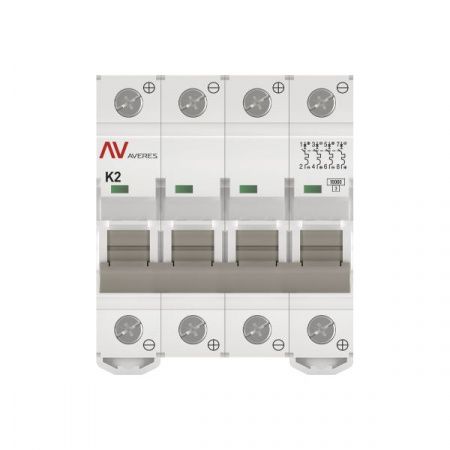 Выключатель автоматический AV-10 DC 4P 2A (K) 10kA EKF AVERES