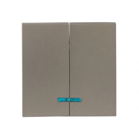 Валенсия лицевая панель выключателя 2-кл. с индикатором 10А кашемир EKF PROxima