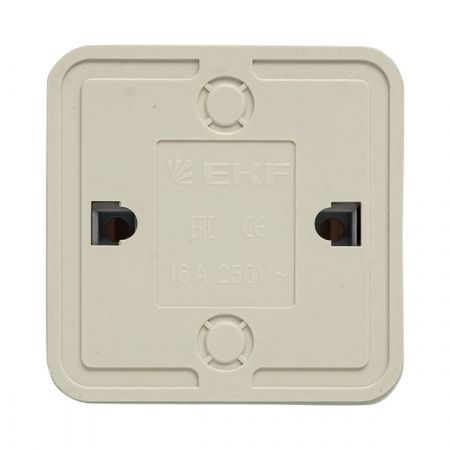 Рим Выключатель проходной 1-клавишный 10А белый EKF