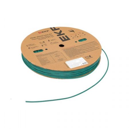 Термоусаживаемая трубка ТУТ нг 4/2 зелёная рулон EKF PROxima