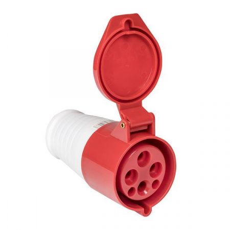 Розетка переносная 214 3Р+РЕ 16А 380В IP44 EKF