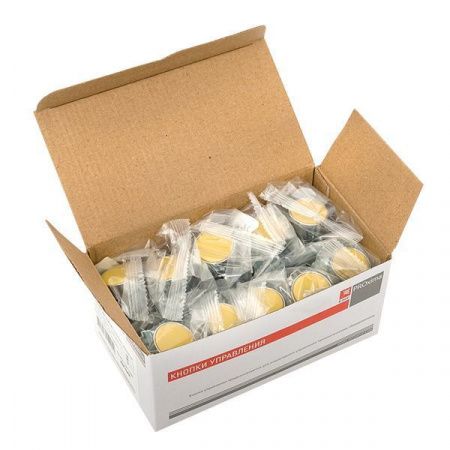 Кнопка BA51 желтая NO EKF PROxima