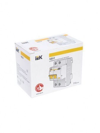 KARAT Дифференциальный автомат АД12 2P 25А 30мА тип AC IEK