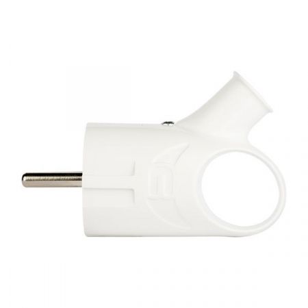 Вилка с кольцом с/з бел. 16А 250В EKF PROxima