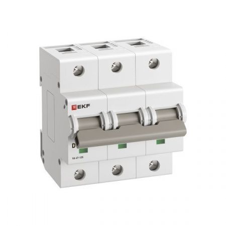 Автоматический выключатель ВА 47-125 3P 100А (D) 15кА PROXIMA EKF