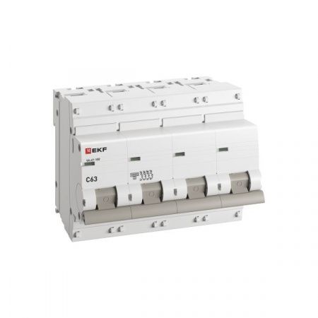 Выкл.автом.  4П  63А (C) 10kA EKF PROxima