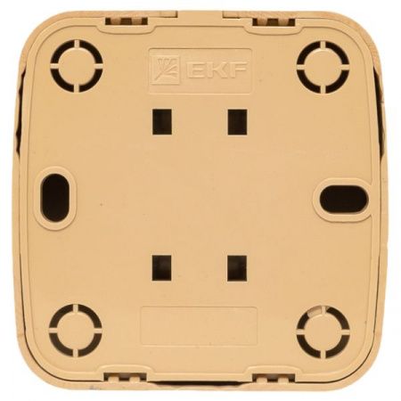 Розетка TV 1-местная ОП Минск 75Ом 5-862МГц светлое дерево EKF