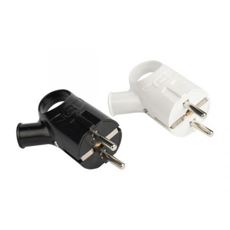 Вилка с кольцом с/з бел. 16А 250В EKF PROxima