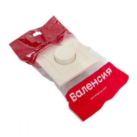 Валенсия светорегулятор 600W 220В кремовый EKF