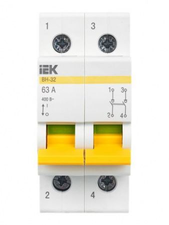 KARAT Выключатель нагрузки (мини-рубильник) ВН-32 2P 63А IEK