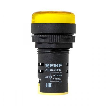 Матрица светодиодная AD16-22HS желтая 24В AC/DC EKF PROxima