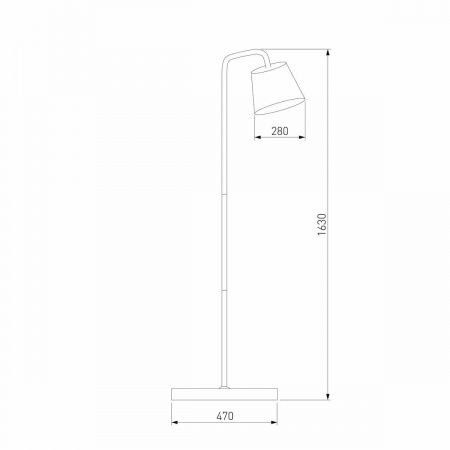 Торшер Eurosvet Montero 01135/1 белый