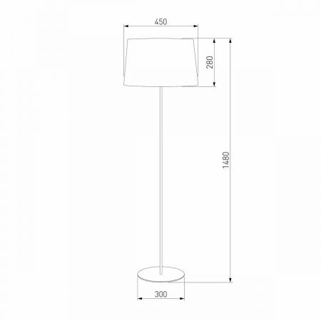 Торшер TK Lighting 2920 Maja Black