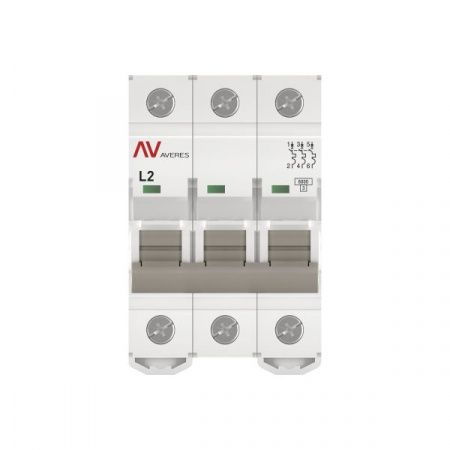 Выключатель автоматический AV-6 3P 2A (L) 6kA EKF AVERES