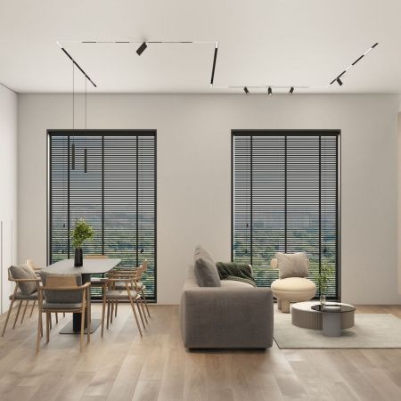 Трековый светодиодный светильник Denkirs Simple Spot DK8208-BK