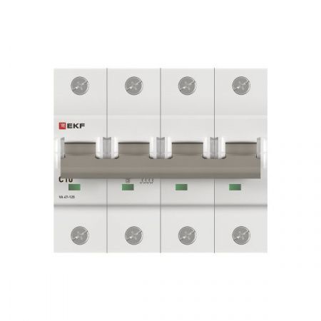 Автоматический выключатель ВА 47-125 4P 10А (C) 15кА PROXIMA EKF