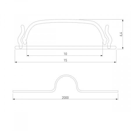Профиль гибкий алюминиевый с рассеивателем Elektrostandard LL-2-ALP012 a053632