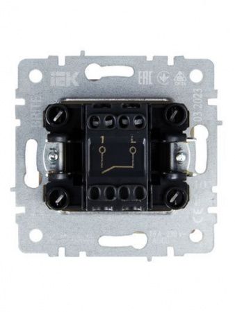 BRITE Выключатель 1-клавишный 10А ВС10-1-0-БрКр бежевый IEK 