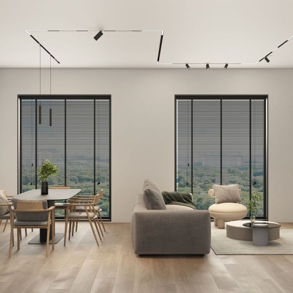 Трековый светодиодный светильник Denkirs Simple Linear DK8214-BK